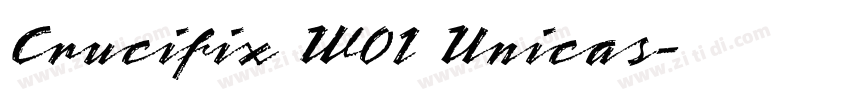 Crucifix W01 Unicas字体转换